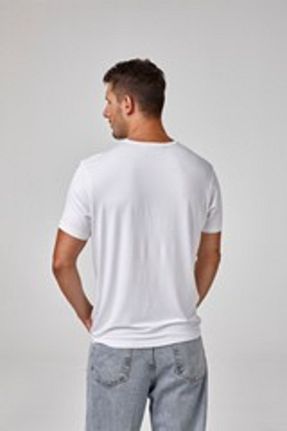 تیشرت سفید مردانه یقه دوچرخه relactive - کد 869186550