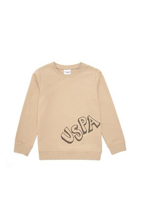 سوئیشرت بژ بچه گانه ساده U.S. Polo Assn. - کد 869186969