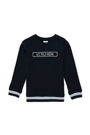 سوئیشرت سرمه ای بچه گانه ساده U.S. Polo Assn. - کد 869186354