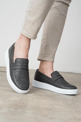 کفش اسنیکر طوسی مردانه بند دار L.A Polo - کد 675625442