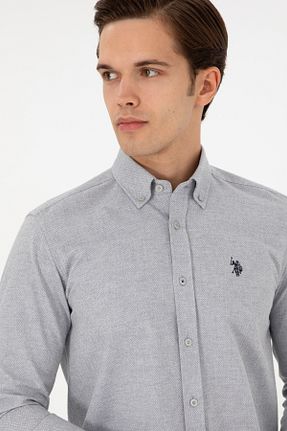 پیراهن خاکی مردانه یقه پیراهنی U.S. Polo Assn. - کد 869193326