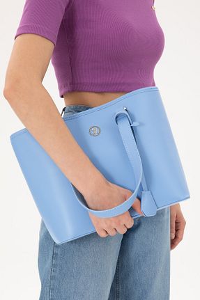 کیف دوشی آبی زنانه چرم مصنوعی U.S. Polo Assn. - کد 869204272