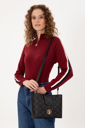 کیف دوشی مشکی زنانه چرم مصنوعی U.S. Polo Assn. - کد 869202594