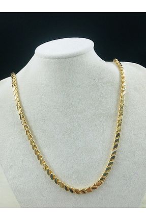 گردنبند استیل ( فولاد ) زرد زنانه استیل ضد زنگ DS DİAMONDSHOP - کد 869212951