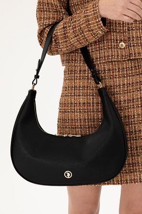 کیف دوشی مشکی زنانه چرم مصنوعی U.S. Polo Assn. - کد 869202810