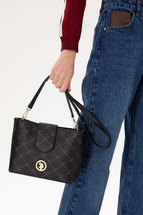 کیف دوشی مشکی زنانه چرم مصنوعی U.S. Polo Assn. - کد 869202594
