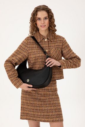 کیف دوشی مشکی زنانه چرم مصنوعی U.S. Polo Assn. - کد 869202810