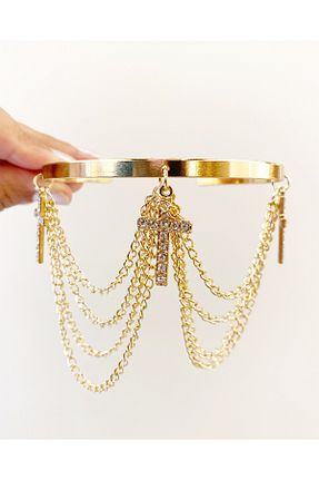دستبند استیل (فولاد) طلائی زنانه استیل (فولاد) Miss Evita - کد 869218058