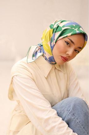 روسری سبز İpek Tivil Silk Home - کد 852393313