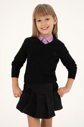 پلیور مشکی بچه گانه ساده U.S. Polo Assn. - کد 865181917