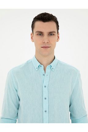 پیراهن آبی مردانه رگولار Pierre Cardin - کد 833101214