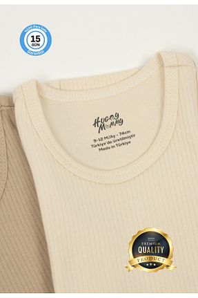 بادی و سرهمی نوزادی رنگی بچه گانه %100 پنبه Huggy Mommy - کد 869233808