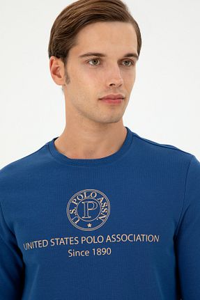 سوئیشرت سرمه ای مردانه ساده U.S. Polo Assn. - کد 869231327