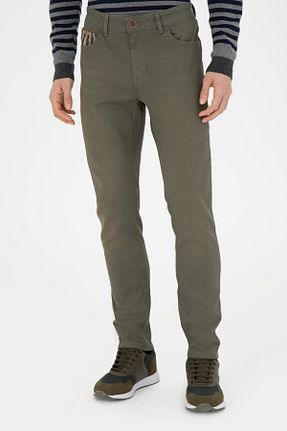 شلوار جین خاکی مردانه پاچه تنگ U.S. Polo Assn. - کد 817924544