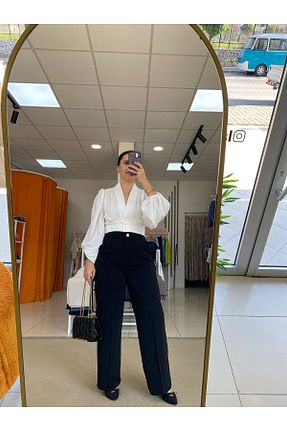 بلوز سفید زنانه ساده MODA - کد 869250964