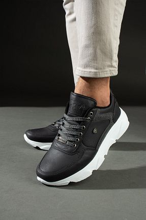کفش اسنیکر طوسی مردانه بند دار L.A Polo - کد 835871225