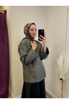 کاپشن حجاب خاکی زنانه رگولار MODA - کد 869246335