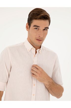 پیراهن صورتی مردانه رگولار Pierre Cardin - کد 834893719