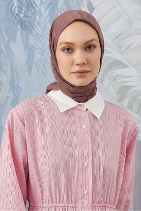 روسری قهوه ای پنبه ای A/F fezah prive - کد 869244905
