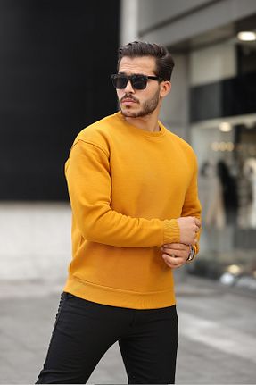 سوئیشرت نارنجی زنانه ساده MAXIMILLIAN - کد 869264465
