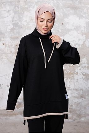 ست بالاتنه و پائین تنه حجاب مشکی زنانه رگولار Bestenur - کد 869261698
