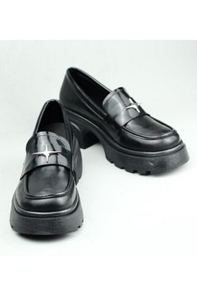 کفش پاشنه بلند پر مشکی زنانه پاشنه کوتاه (1 - 4 سانتی متر) Beety - کد 869297778