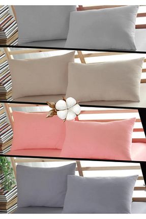 روکش بالش طوسی پنبه ای Sheri Home - کد 747121876
