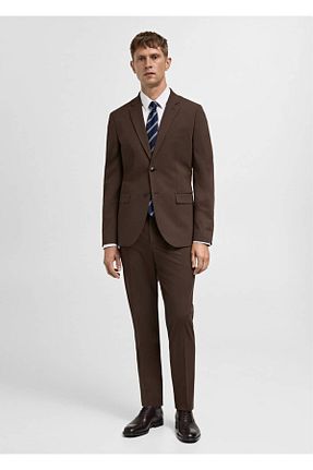 کت قهوه ای مردانه رگولار MANGO Man - کد 849278351
