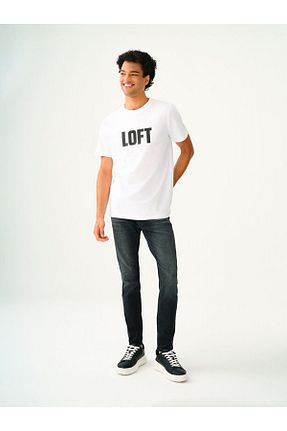 تیشرت سفید مردانه رگولار Loft - کد 869359624