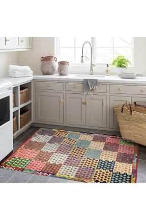 فرش رنگی قابل شستشو Rugs Modern Halı - کد 869362028