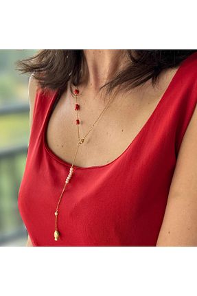 گردنبند مروارید طلائی BELFDESIGN - کد 869364345