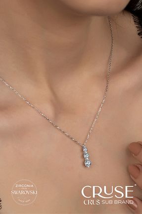 گردنبند نقره زنانه 925 عیار Cruse - کد 869381211