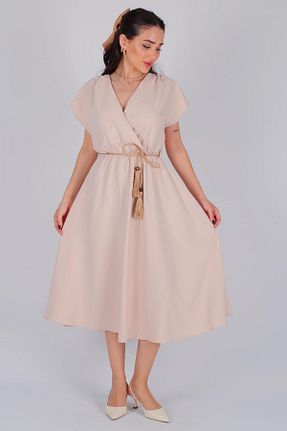 لباس بژ زنانه بافتنی FACETTE - کد 820791658