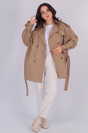 کت قهوه ای زنانه رگولار FACETTE - کد 779617038