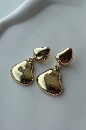 گوشواره استیل (فولاد) طلائی زنانه استیل (فولاد) FACETTE - کد 835631817