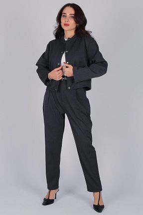 کت طوسی زنانه رگولار FACETTE - کد 793285841