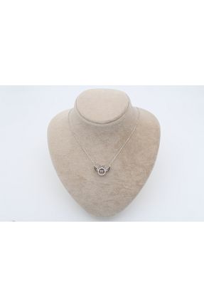 گردنبند نقره سفید زنانه 925 عیار Alina Jewelry - کد 869408918