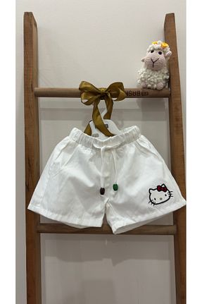 شلوارک و برمودا سفید بچه گانه پارچه Bebek - کد 869403371