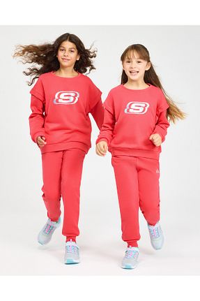 پائین تنه گرمکن اسپرت صورتی بچه گانه Skechers - کد 859581862