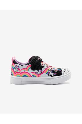 کفش اسنیکر مشکی بچه گانه بند دار Skechers - کد 869866038