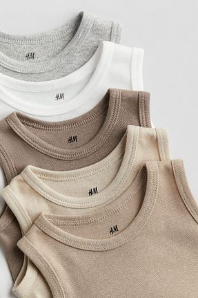 بادی رنگی بچه گانه یقه دوچرخه H&M - کد 869354056