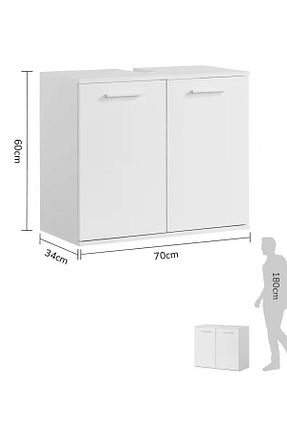 کابینت چند منظوره سفید Suntalam YURKUR MOBİLYA - کد 840282440
