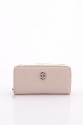 کیف پورتفوی و کلاچ بژ زنانه چرم مصنوعی Pierre Cardin - کد 869525512