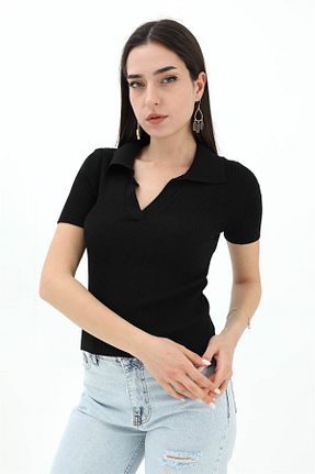 پلیور مشکی زنانه رگولار CEYDA GÜMÜŞ - کد 926972902