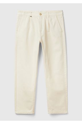شلوار جین بژ مردانه پاچه لوله تفنگی United Colors of Benetton - کد 869533288
