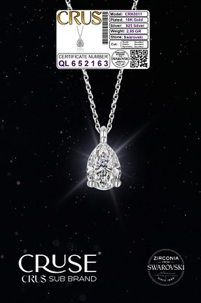 گردنبند نقره زنانه 925 عیار Cruse - کد 869575775