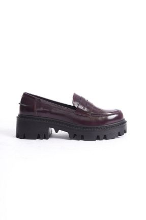 بابت زرشکی زنانه چرم لاکی Mubiano Collection - کد 869609257