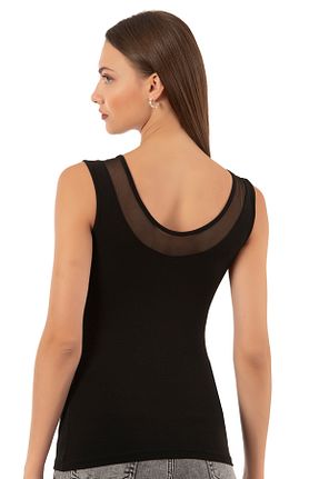 رکابی مشکی زنانه مودال - پنبه ÖZKAN underwear - کد 985156