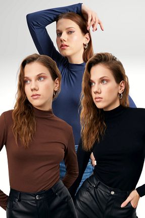 بلوز مشکی زنانه ساده Bipantolon - کد 869634199
