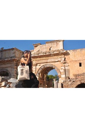 کیف دوشی سفید زنانه En Güzel Hediye Sensin - کد 870028216